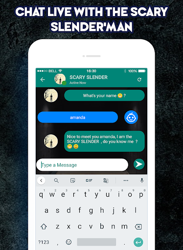 اسکرین شات 3 برنامه Chat And Vid Call Simulator For Slender Man’s