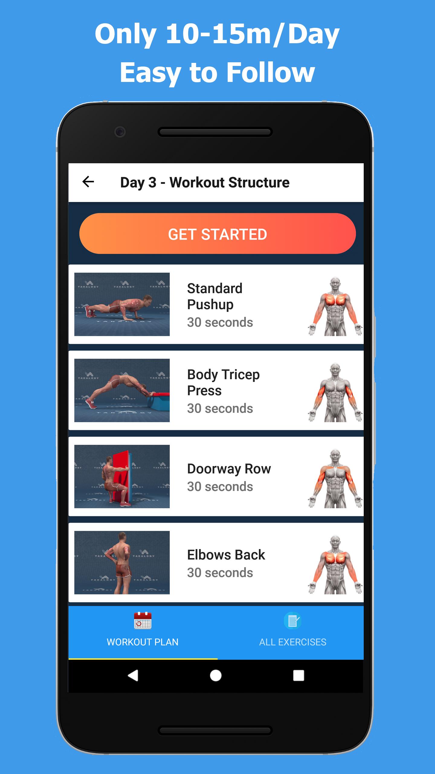 اسکرین شات 4 برنامه Strong Arms in 30 Days