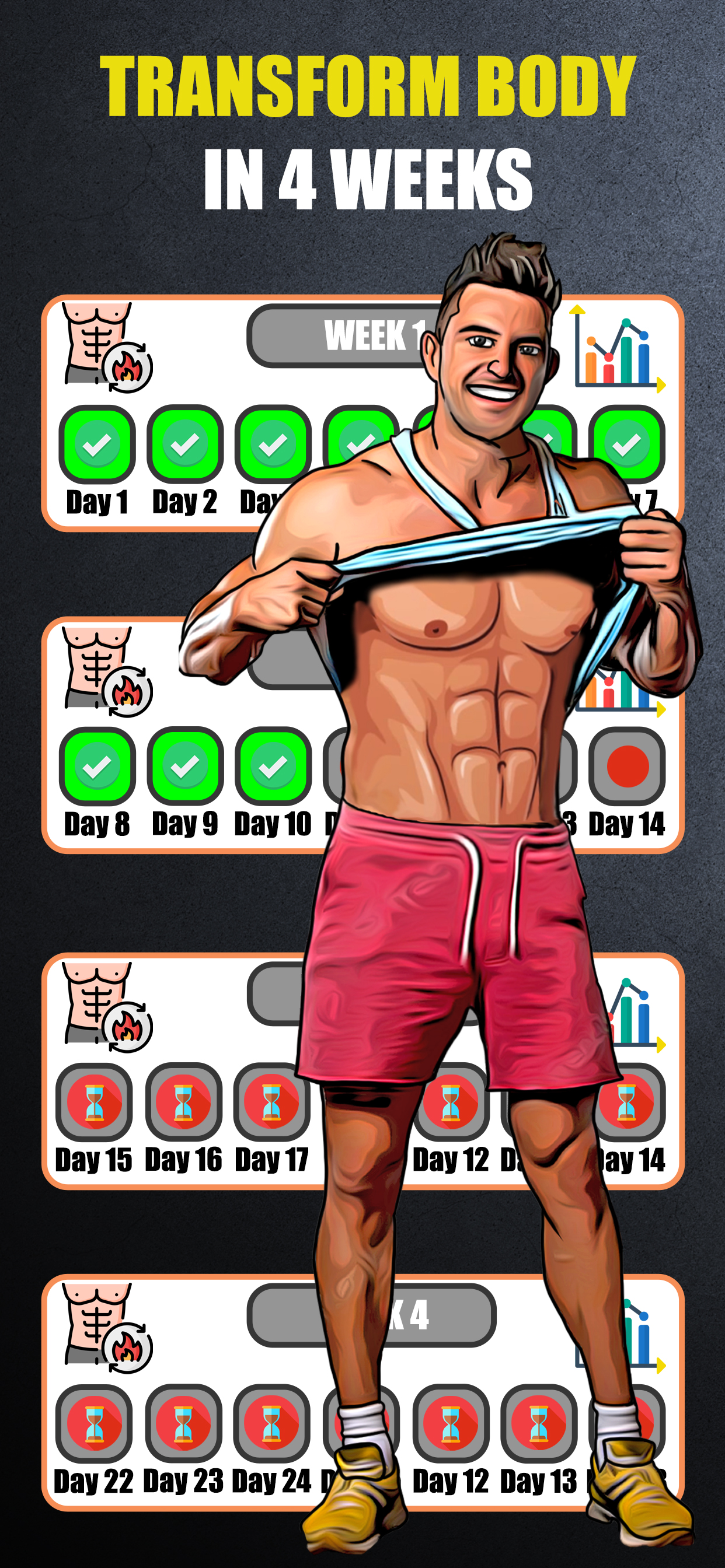 اسکرین شات 2 برنامه Home Workout - Fitness Coach