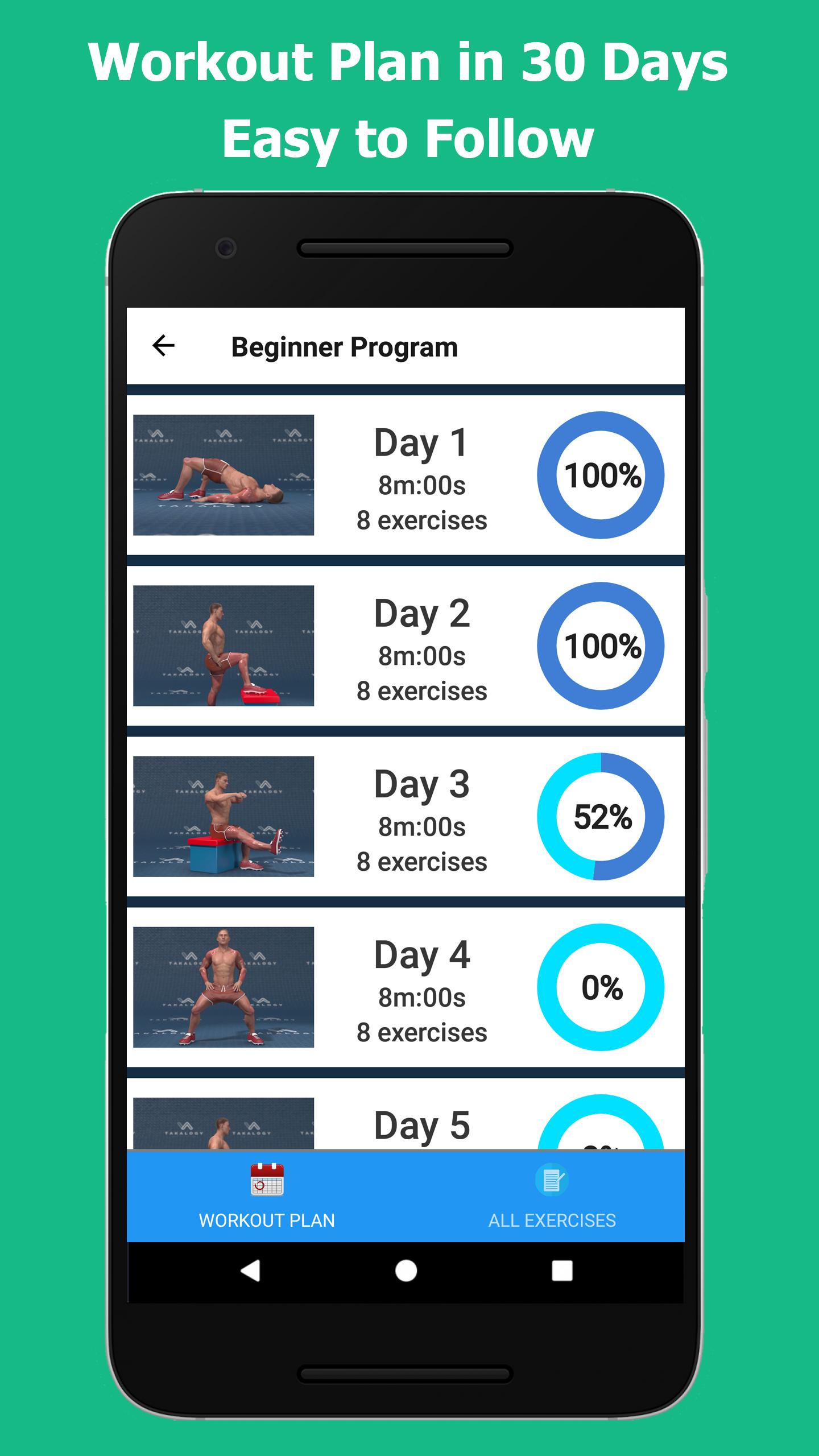 اسکرین شات 6 برنامه Strong Legs in 30 Days