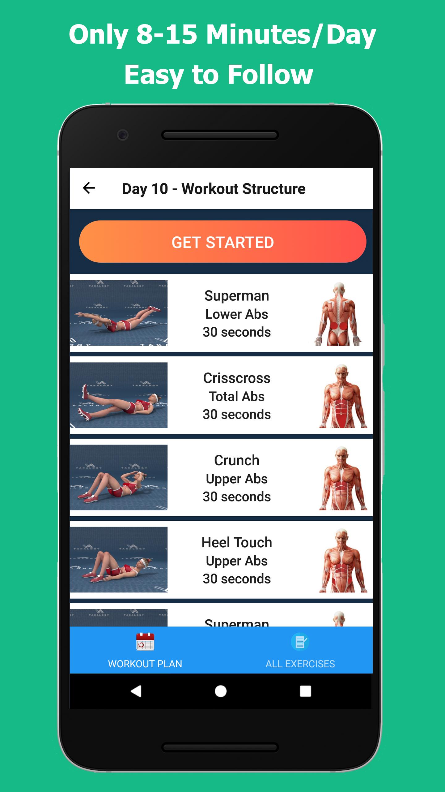 اسکرین شات 5 برنامه Lose Belly Fat in 30 Days