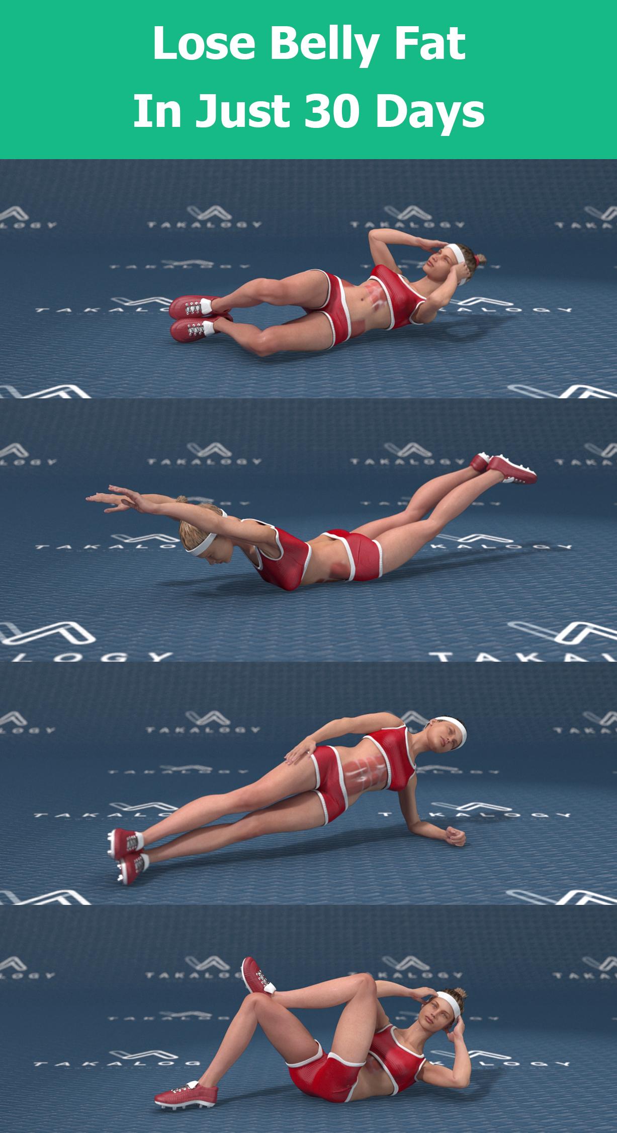 اسکرین شات 1 برنامه Lose Belly Fat in 30 Days