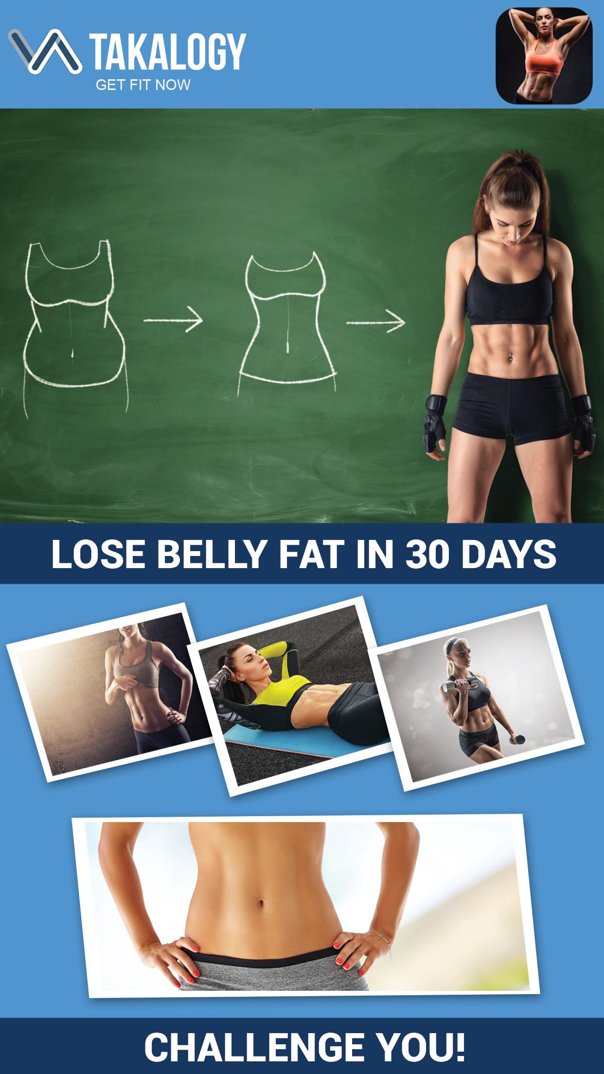 اسکرین شات 2 برنامه Lose Belly Fat in 30 Days