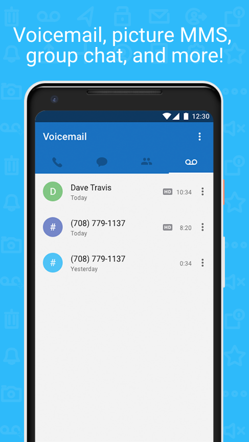اسکرین شات 5 برنامه Talkatone: Texting & Calling