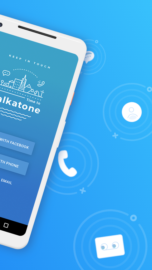 اسکرین شات 2 برنامه Talkatone: Texting & Calling
