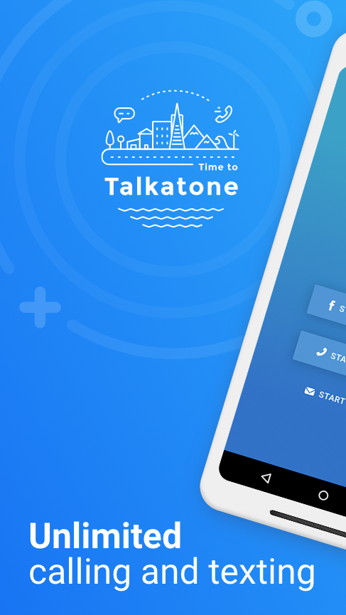 اسکرین شات 1 برنامه Talkatone: Texting & Calling