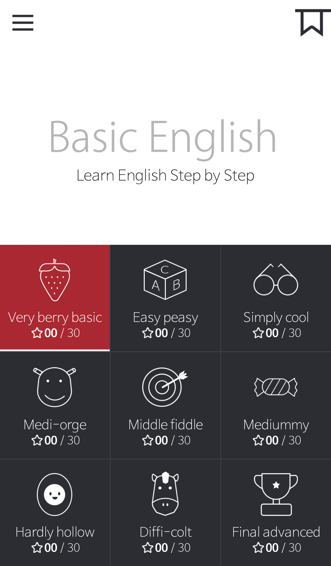 اسکرین شات 1 برنامه Basic English for Beginners