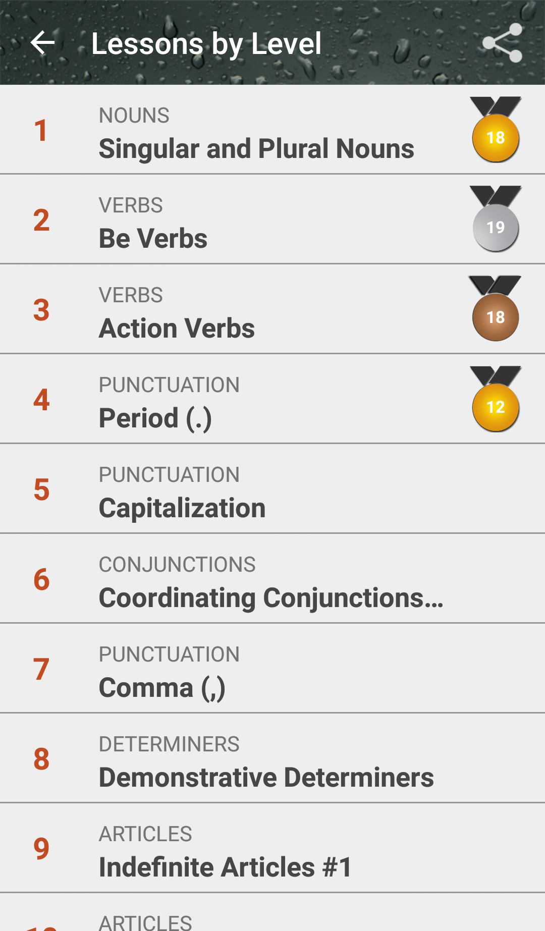 اسکرین شات 4 برنامه English Grammar Book