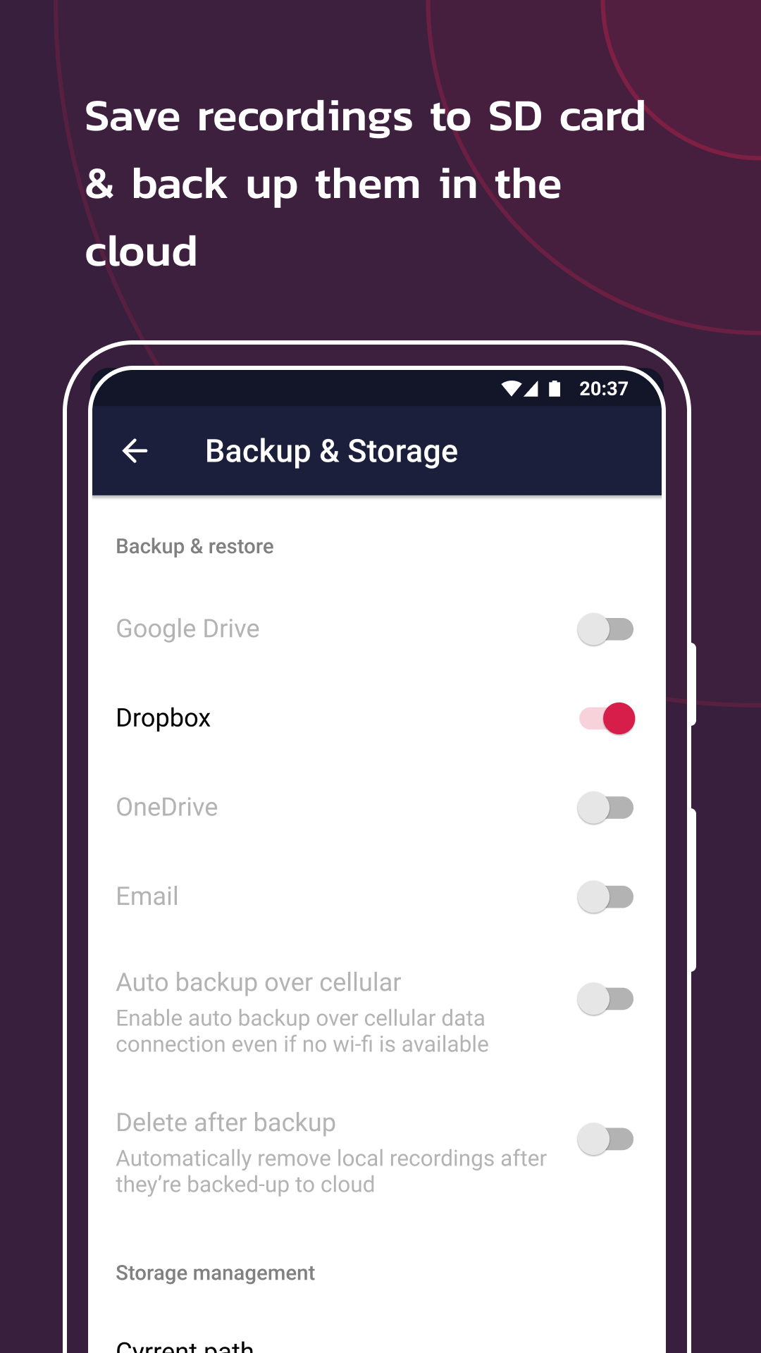اسکرین شات 4 برنامه Call Recorder - Talker ACR