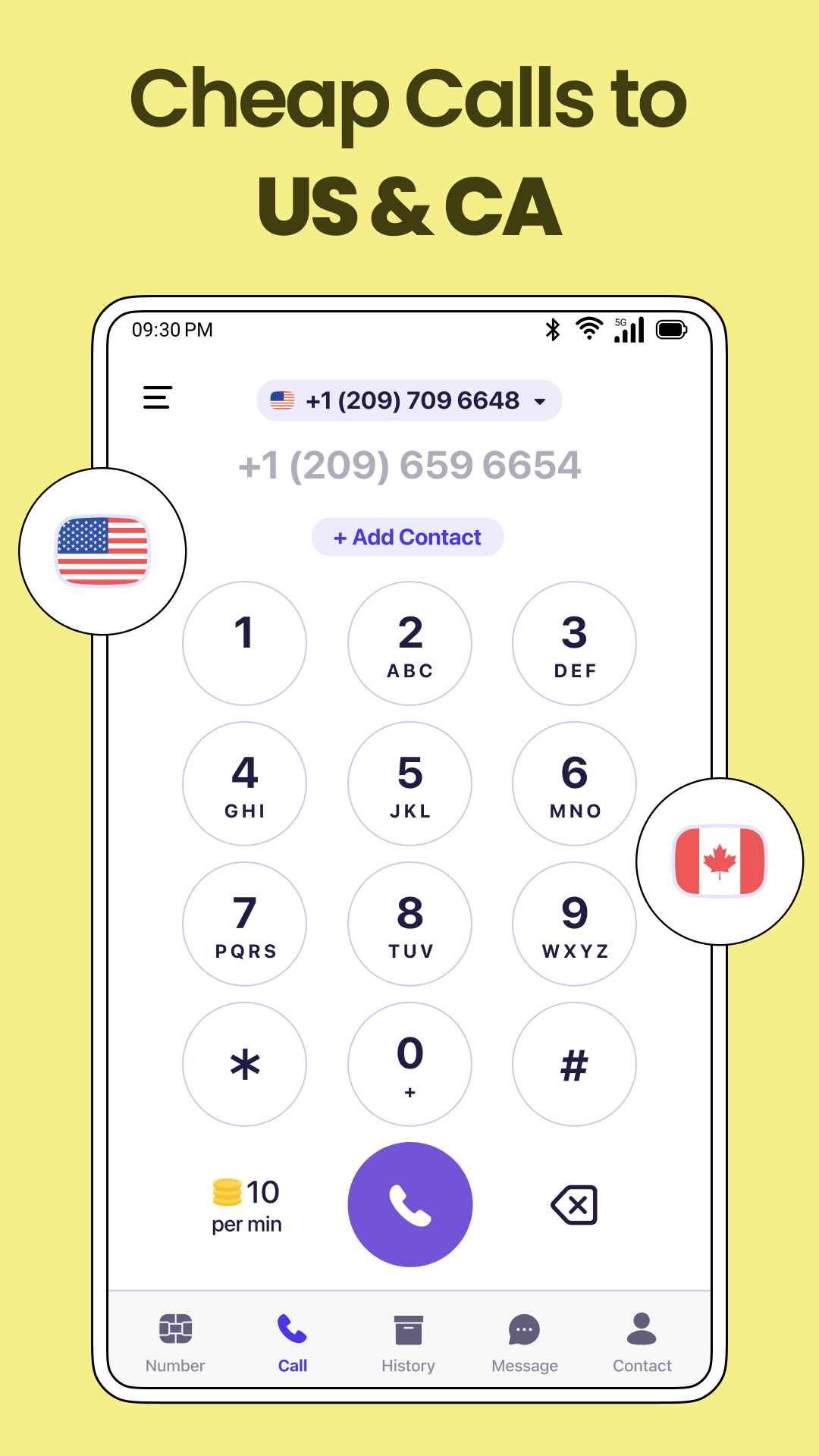 اسکرین شات 7 برنامه TextNum - Text Phone Number