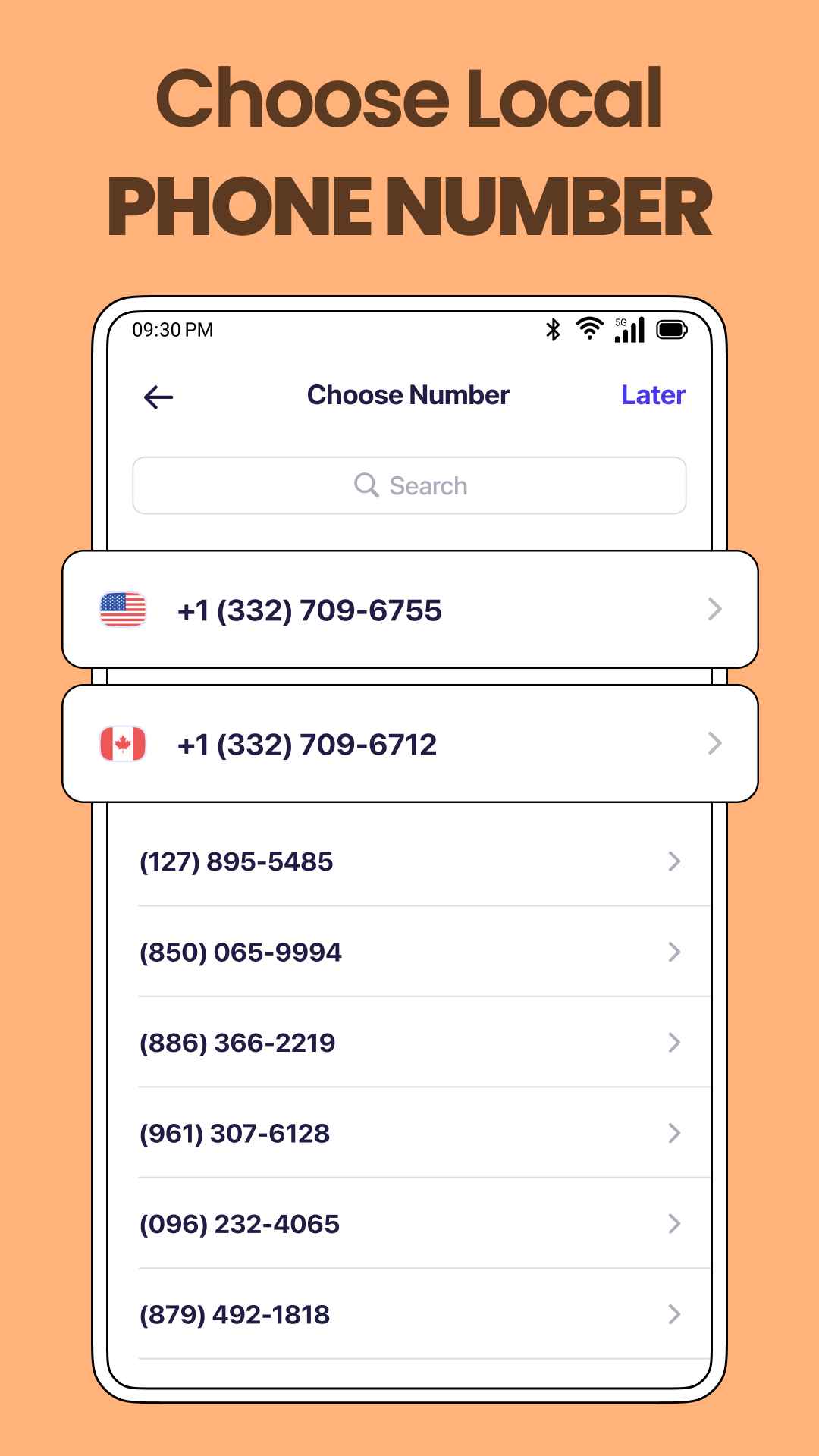 اسکرین شات 5 برنامه TextNum - Text Phone Number