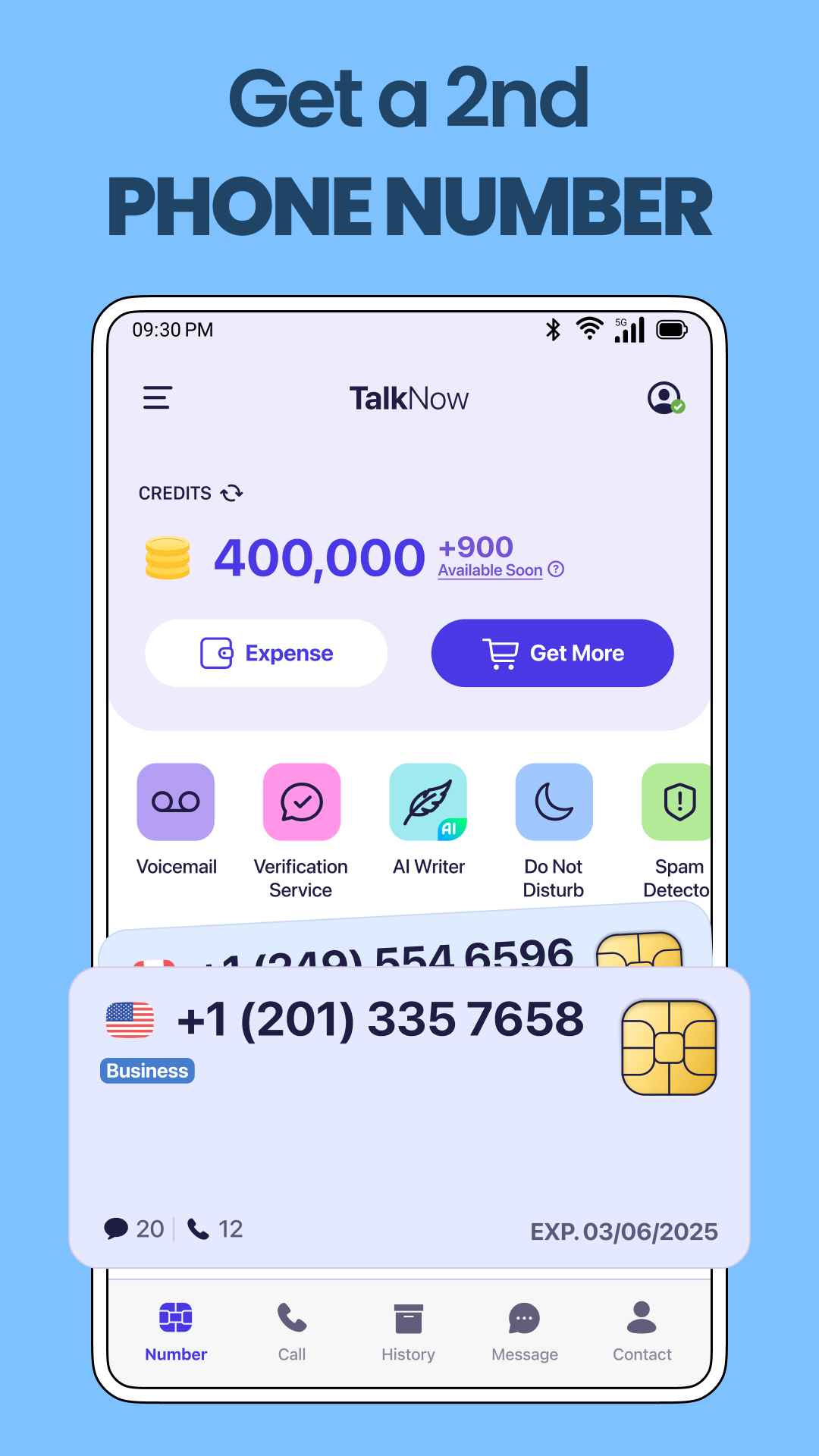 اسکرین شات 4 برنامه TextNum - Text Phone Number