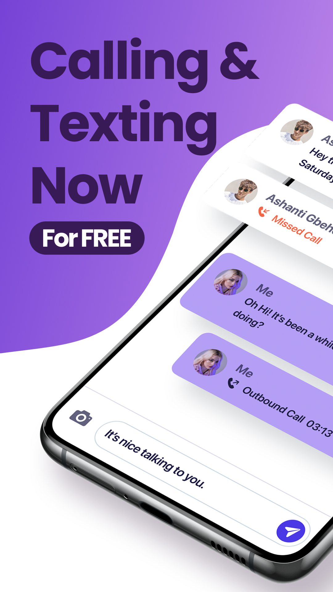 اسکرین شات 1 برنامه TextNum - Text Phone Number