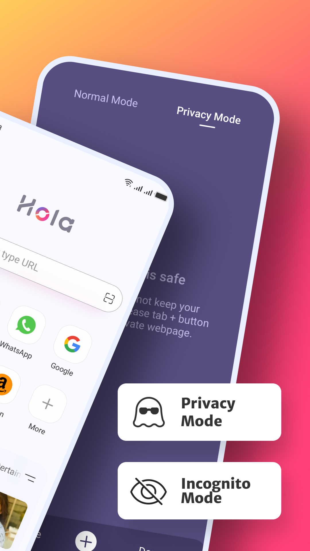 اسکرین شات 2 برنامه Hola Browser-Private&Fast web