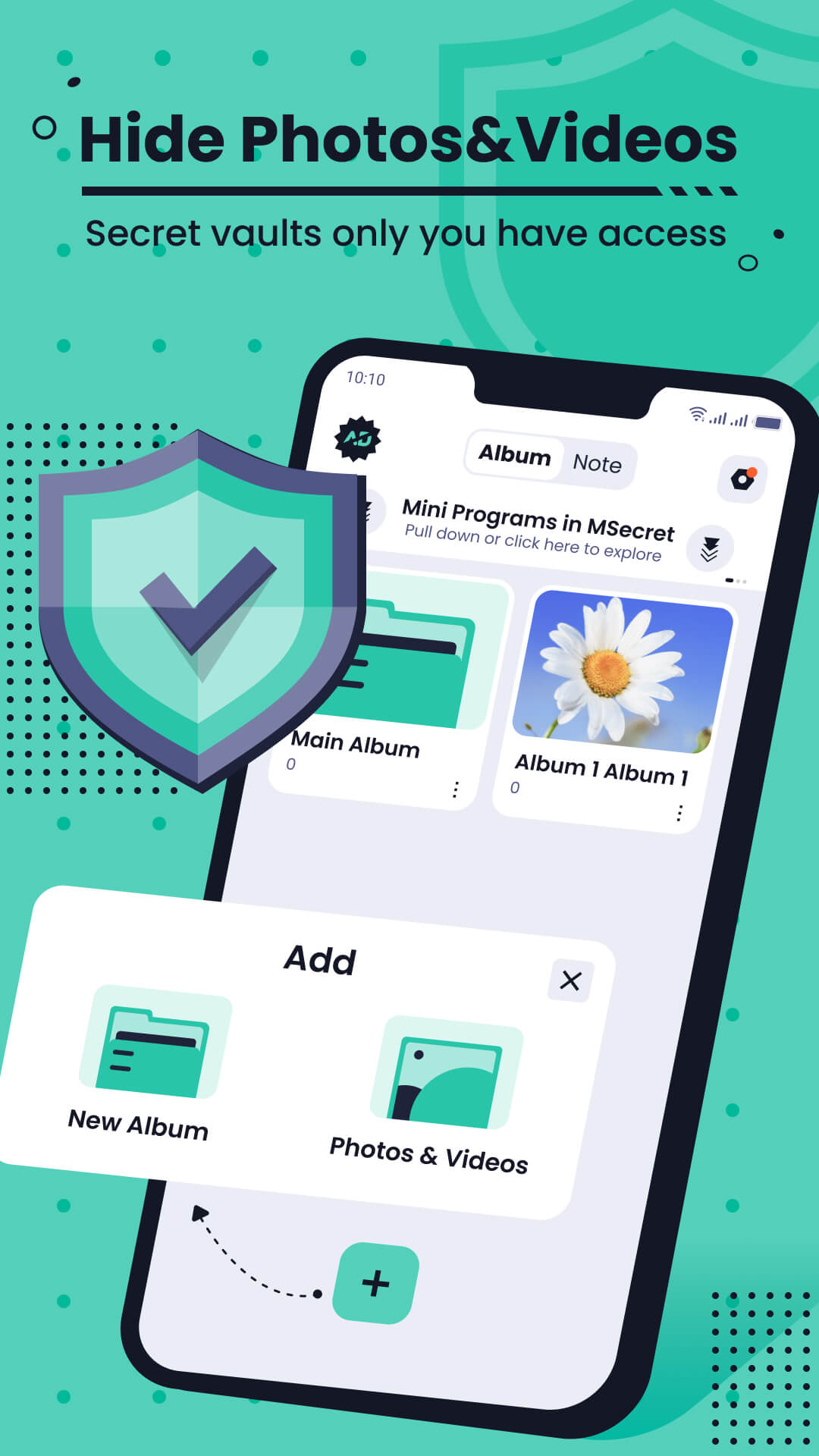 اسکرین شات 1 برنامه MSecret- Hide Photos & Videos