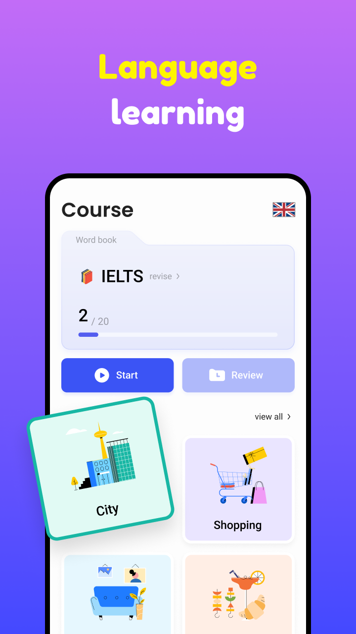 اسکرین شات 4 برنامه Hi Dictionary - Learn Language