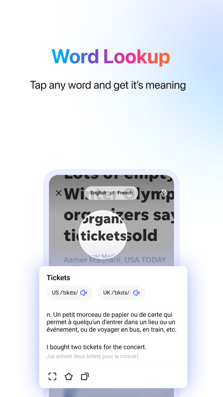 اسکرین شات 2 برنامه Hi Dictionary - Learn Language