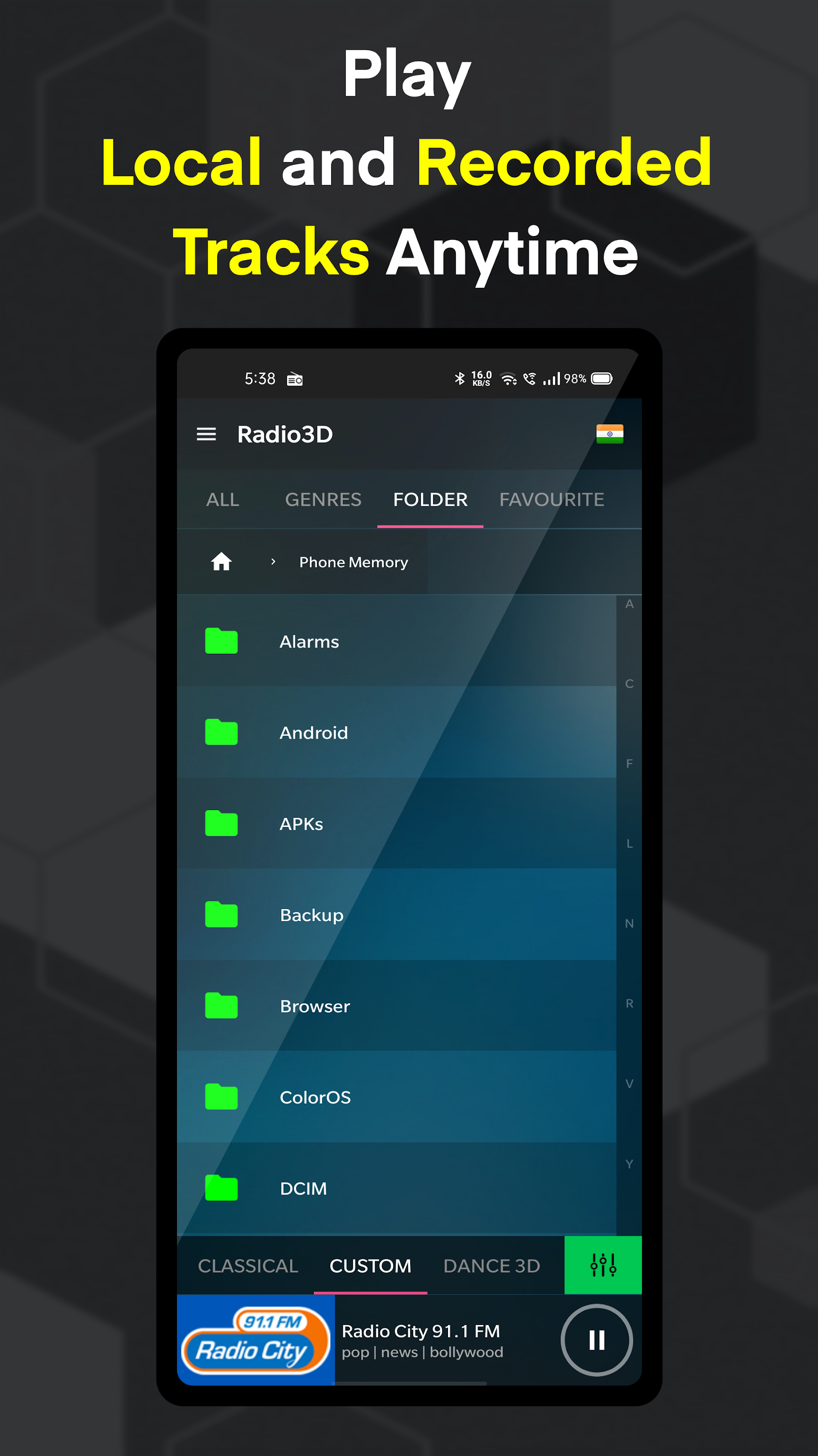اسکرین شات 4 برنامه 3D 7.1 RadioPlayer + Recording