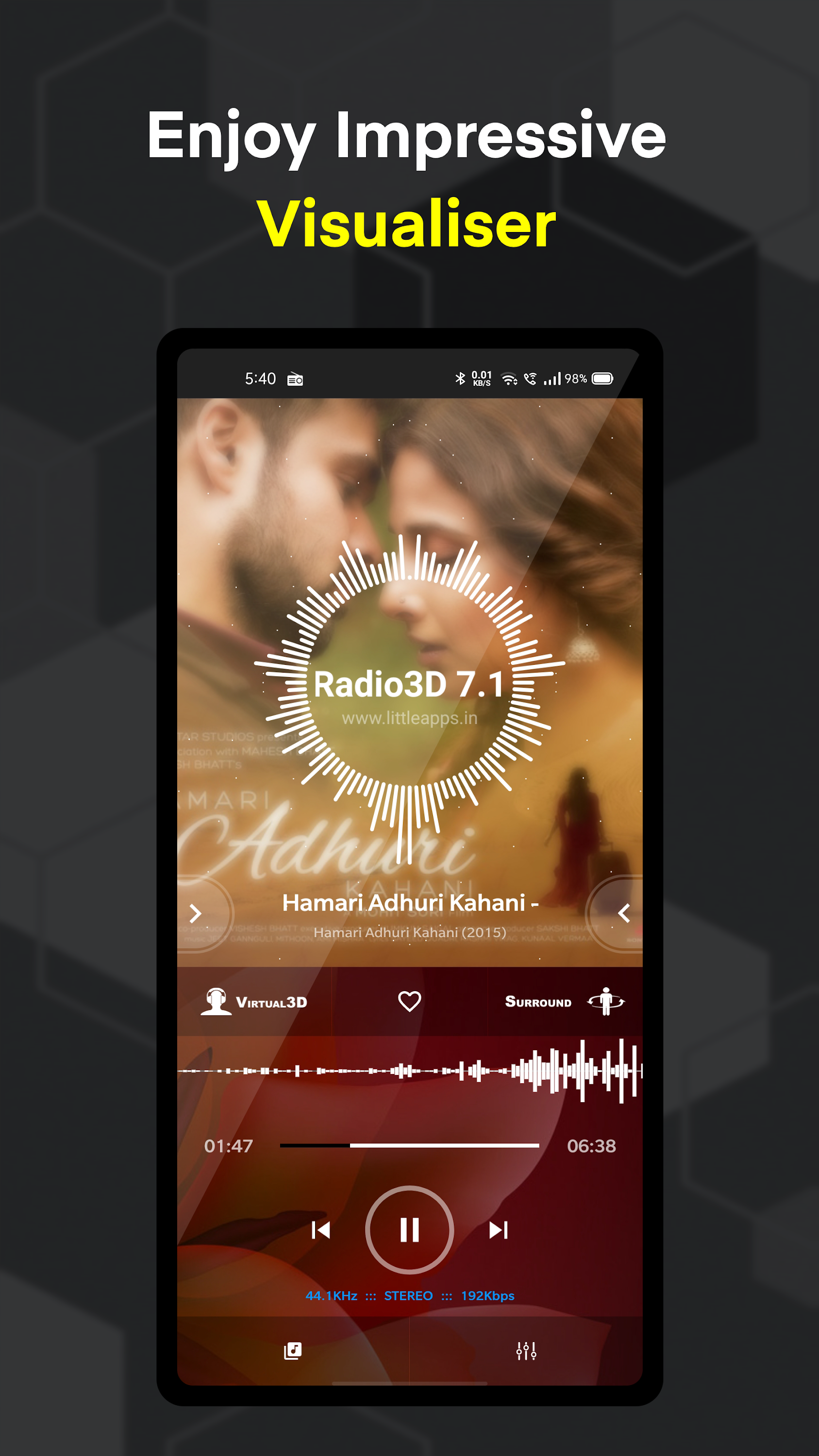 اسکرین شات 6 برنامه 3D 7.1 RadioPlayer + Recording