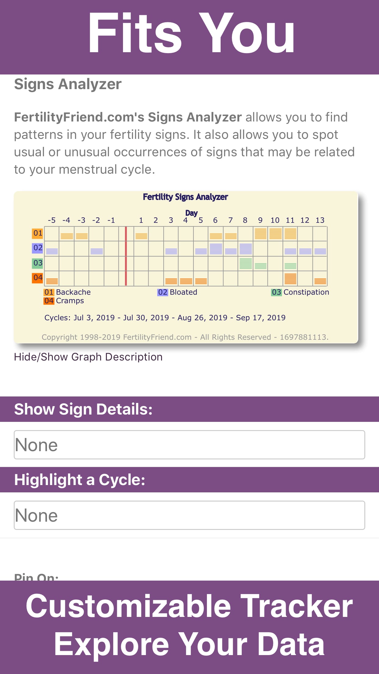 اسکرین شات 5 برنامه Fertility Friend Ovulation App