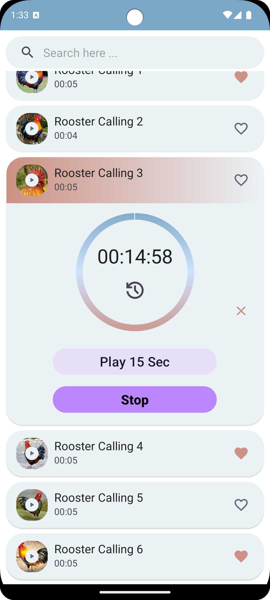 اسکرین شات 8 برنامه Rooster Sounds