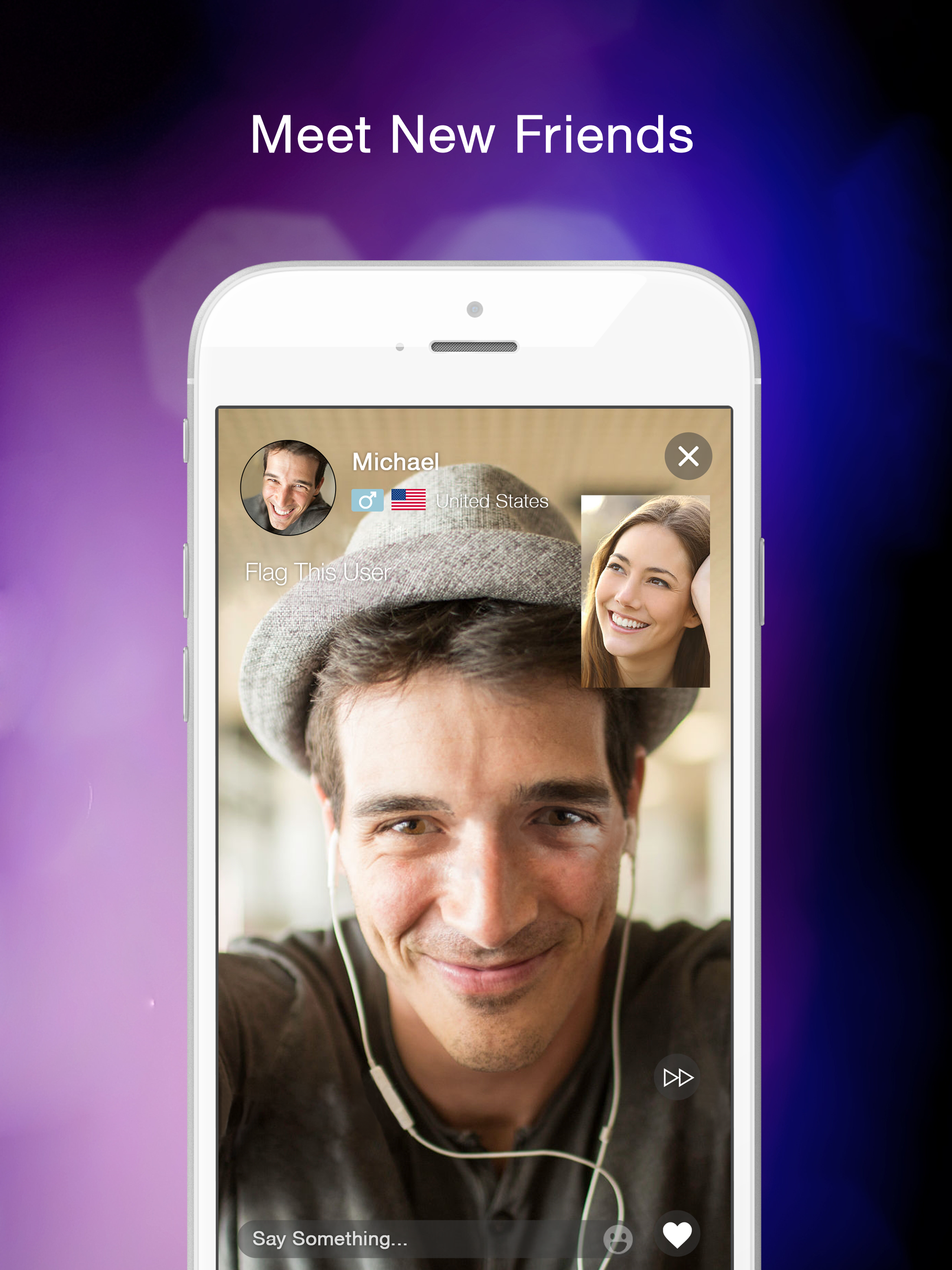 اسکرین شات 4 برنامه Cam - Random Video Chats