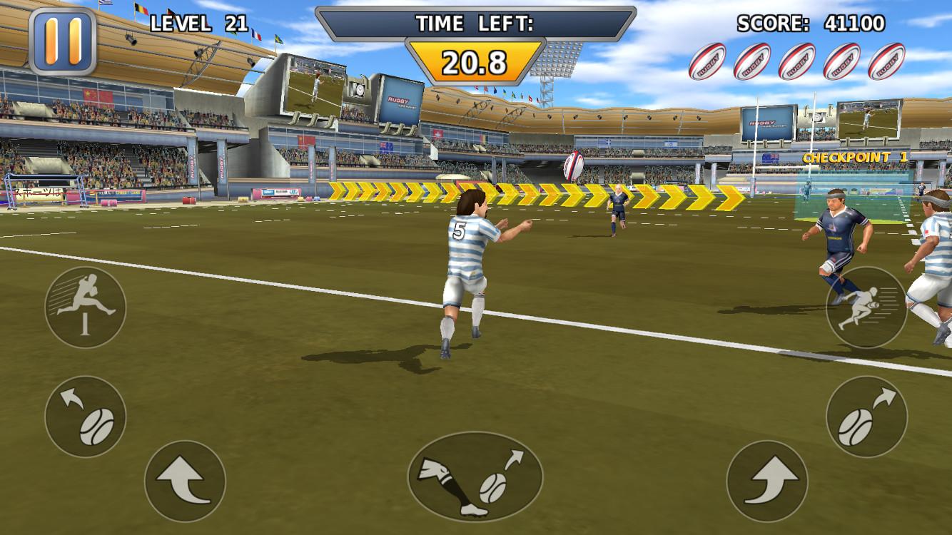 اسکرین شات 3 بازی Rugby: Hard Runner