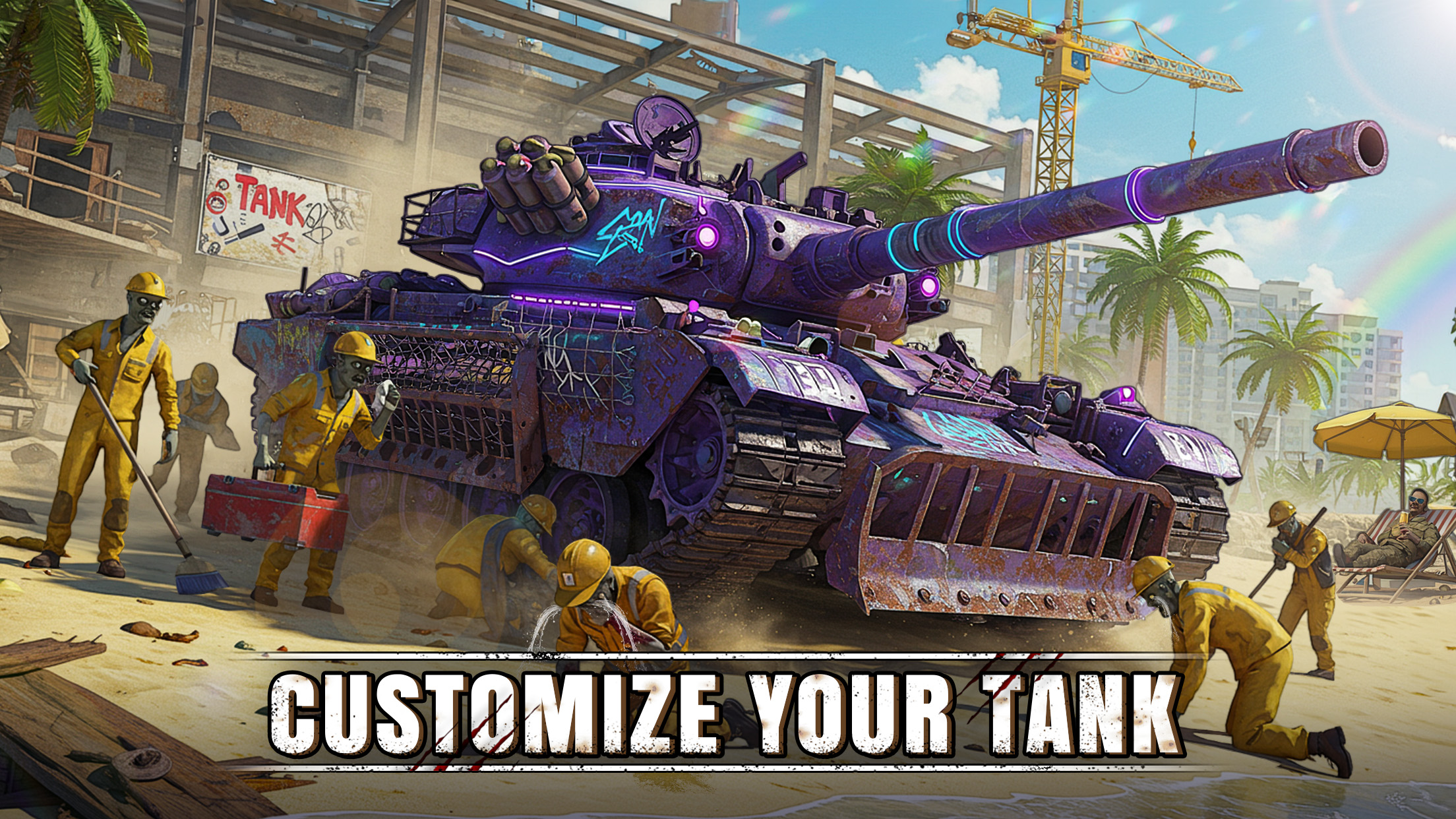 اسکرین شات 1 بازی Doomsday Tank:Zombie PVP Brawl