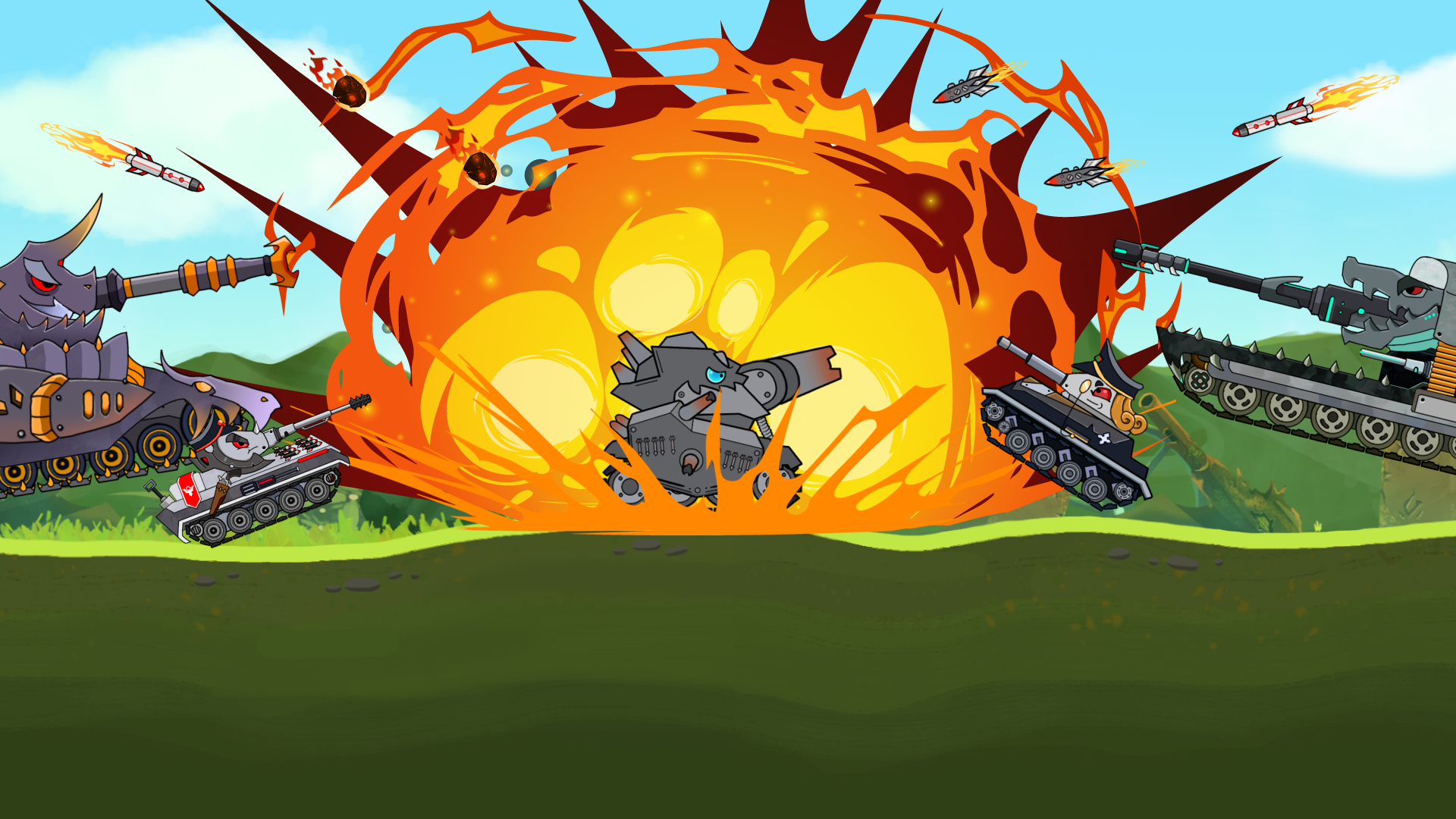 اسکرین شات 1 بازی Tank Battle - Tank War Game