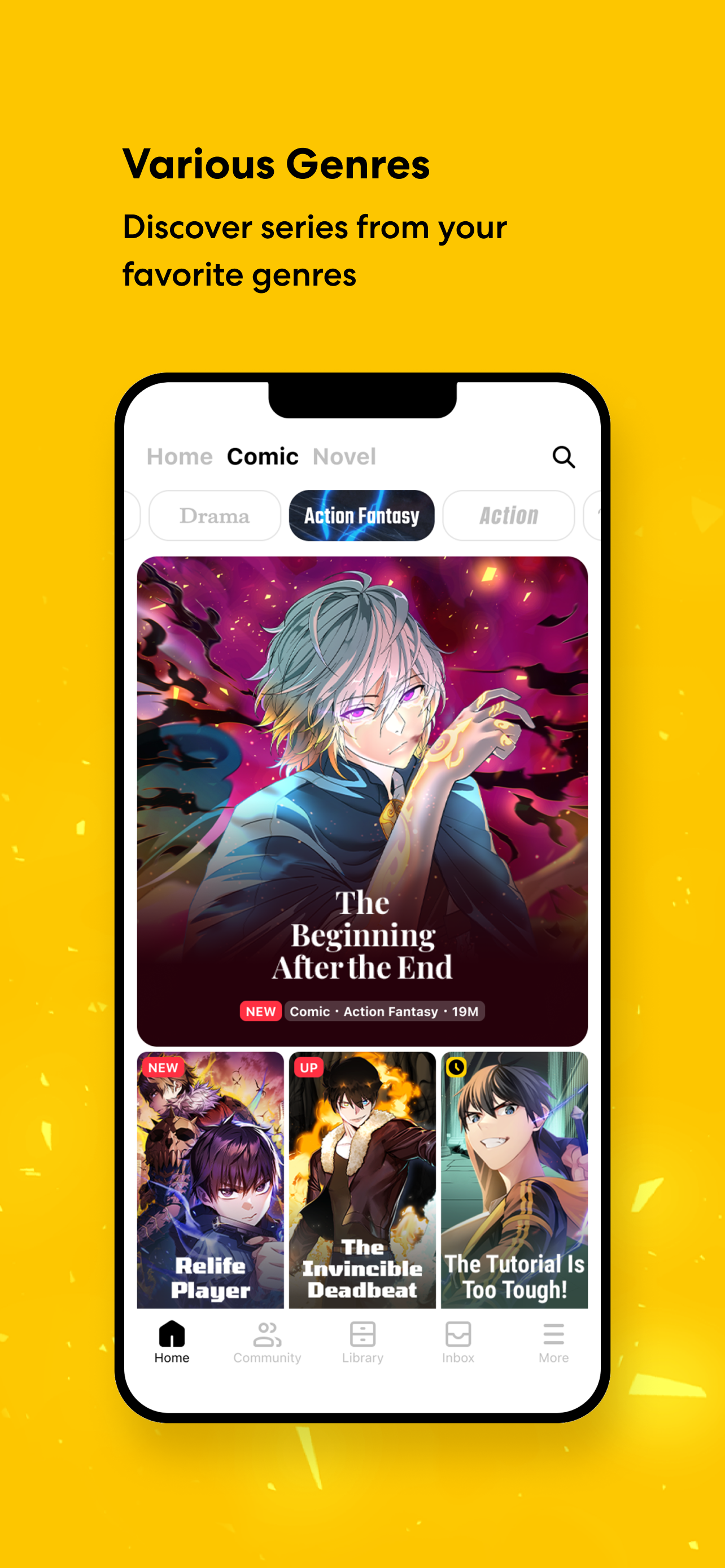 اسکرین شات 2 برنامه Tapas – Comics and Novels