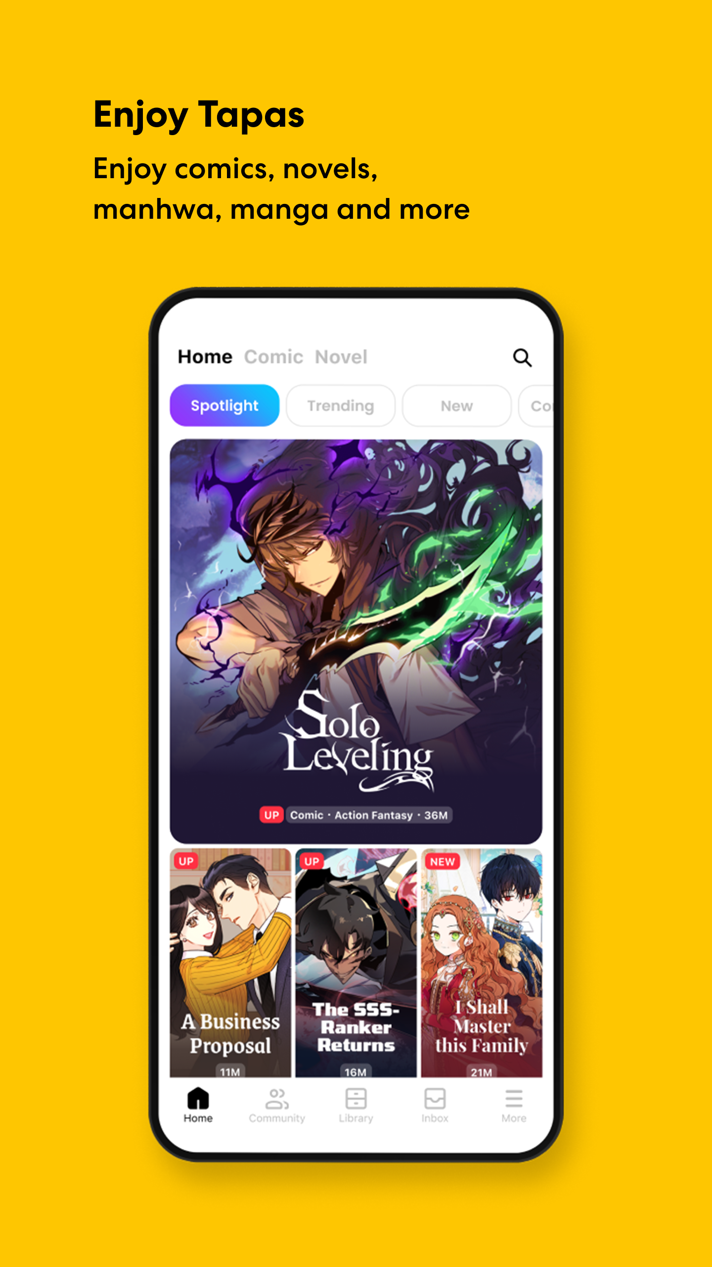 اسکرین شات 1 برنامه Tapas – Comics and Novels