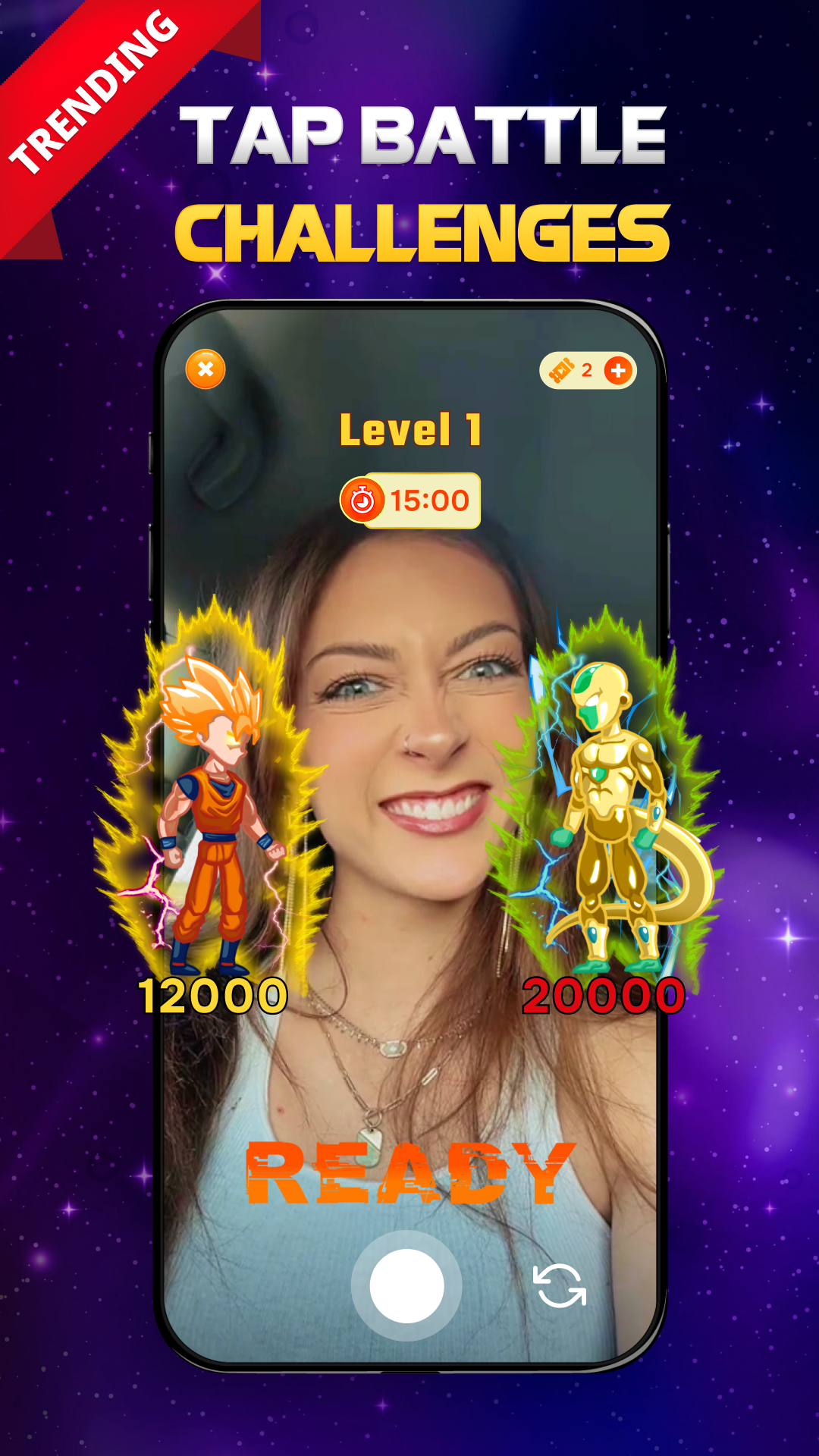 اسکرین شات 1 برنامه Tap Battle: Funny Filter