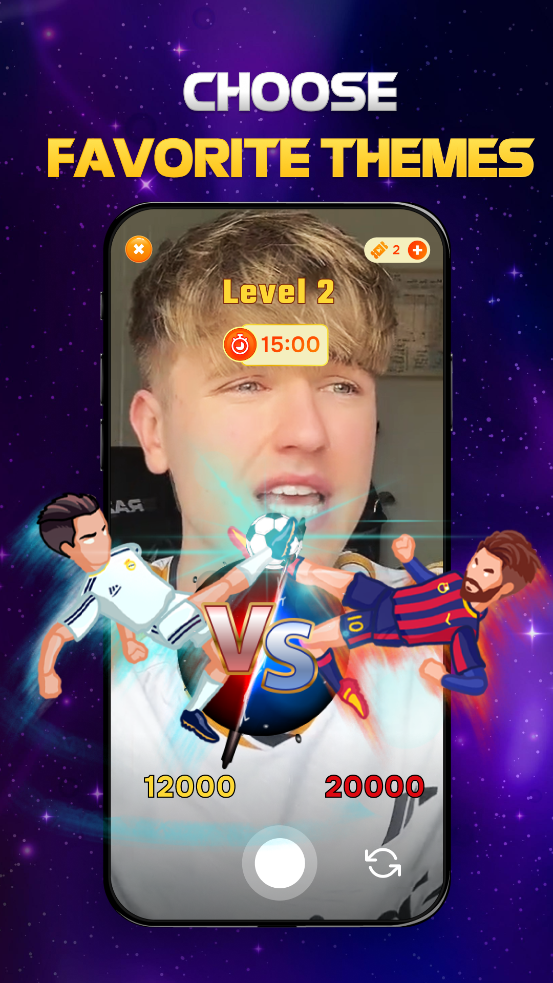 اسکرین شات 2 برنامه Tap Battle: Funny Filter