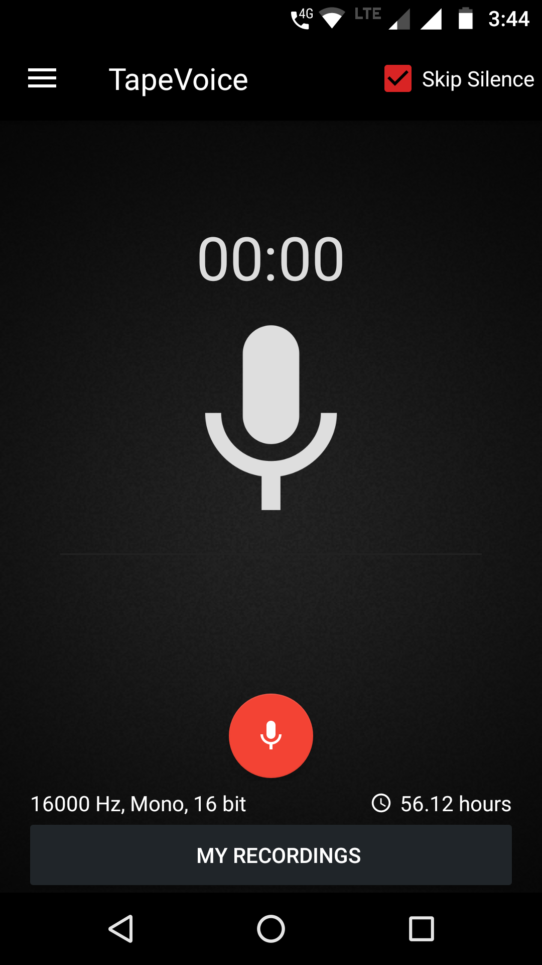 اسکرین شات 1 برنامه Smart Recorder : TapeVoice