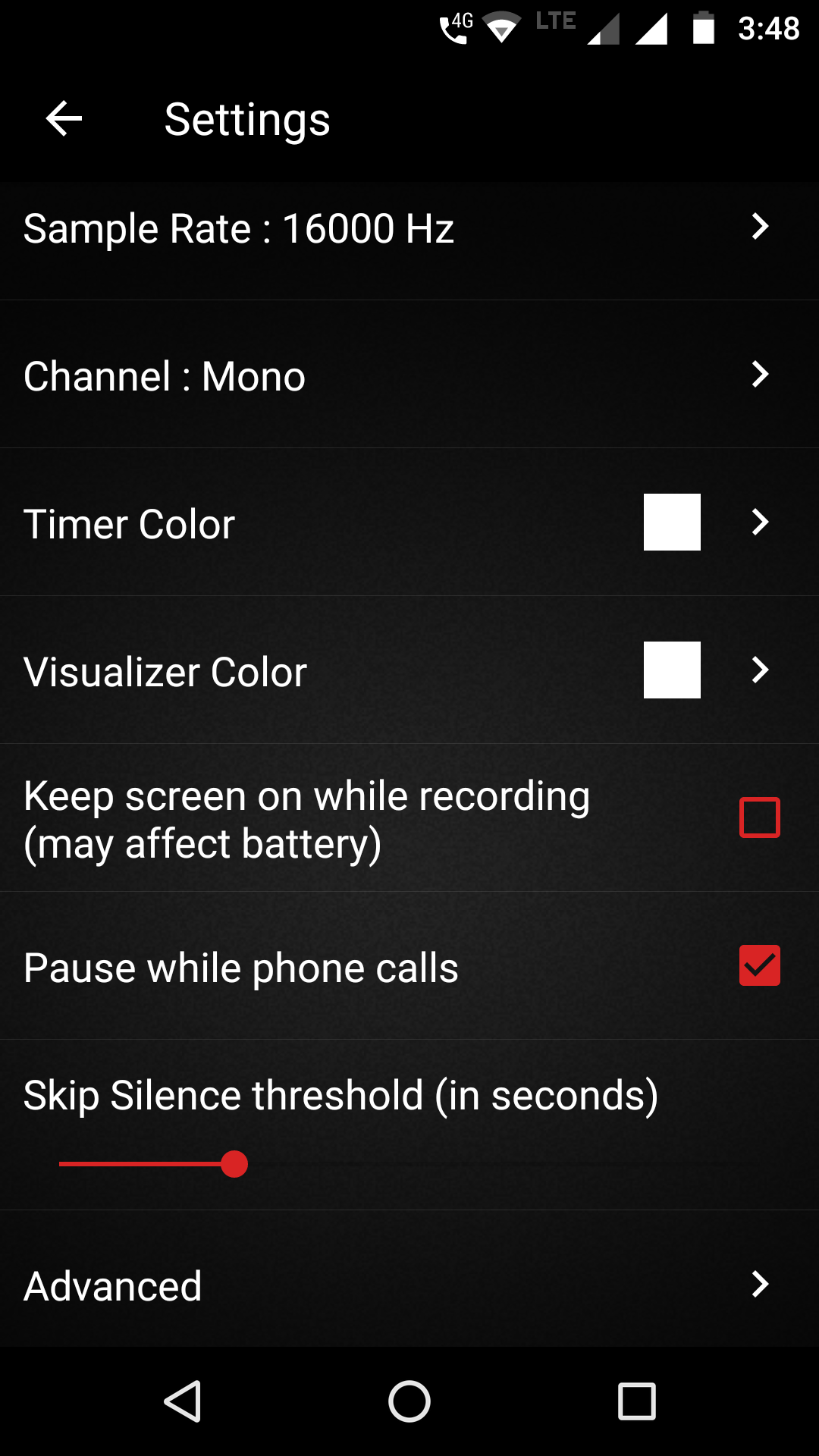 اسکرین شات 5 برنامه Smart Recorder : TapeVoice