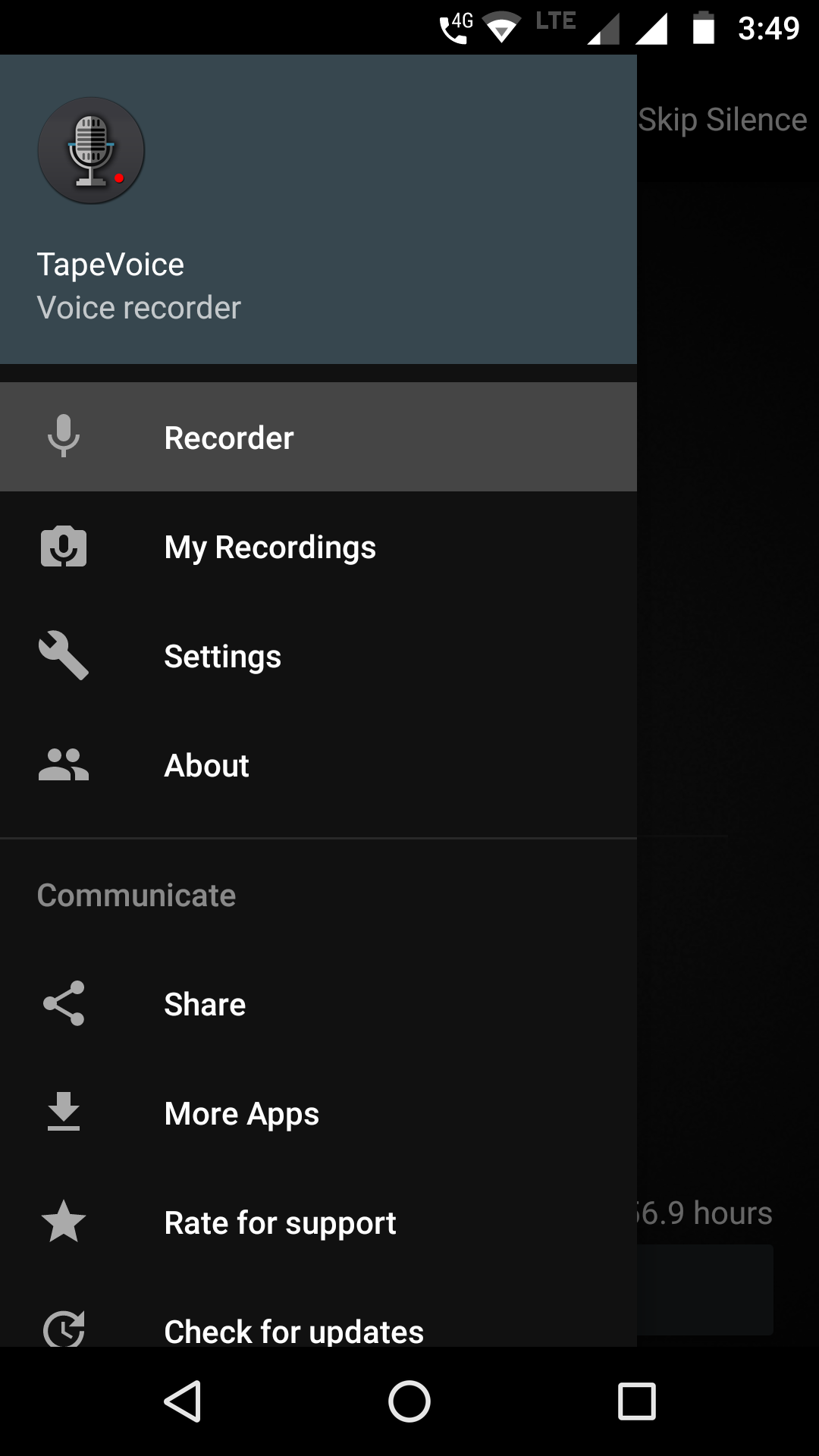اسکرین شات 8 برنامه Smart Recorder : TapeVoice