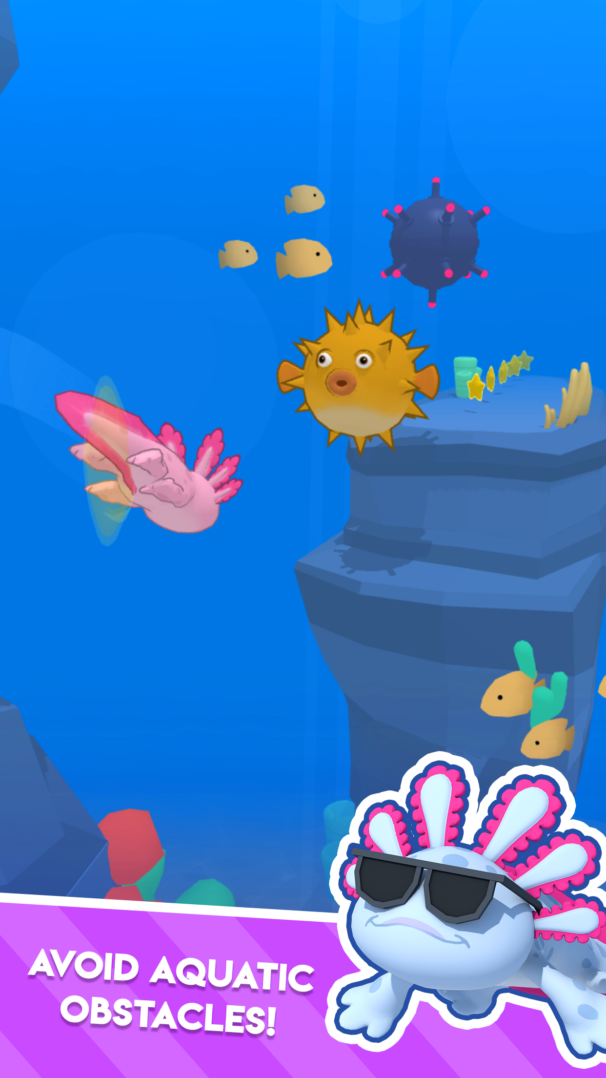 اسکرین شات 3 بازی Axolotl Rush