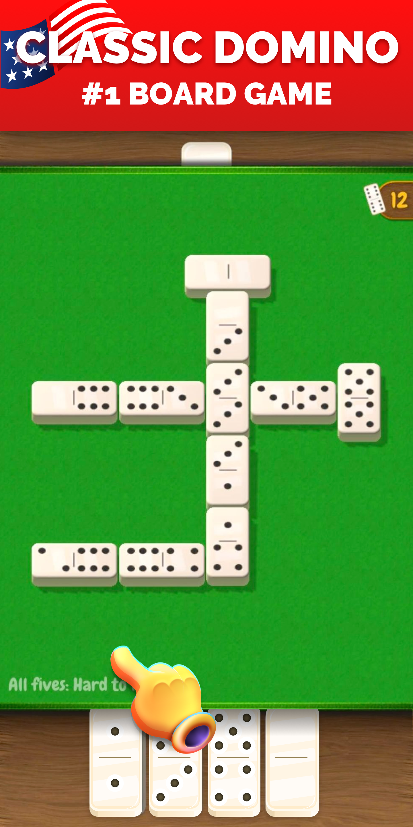 اسکرین شات 2 بازی All Fives Dominoes