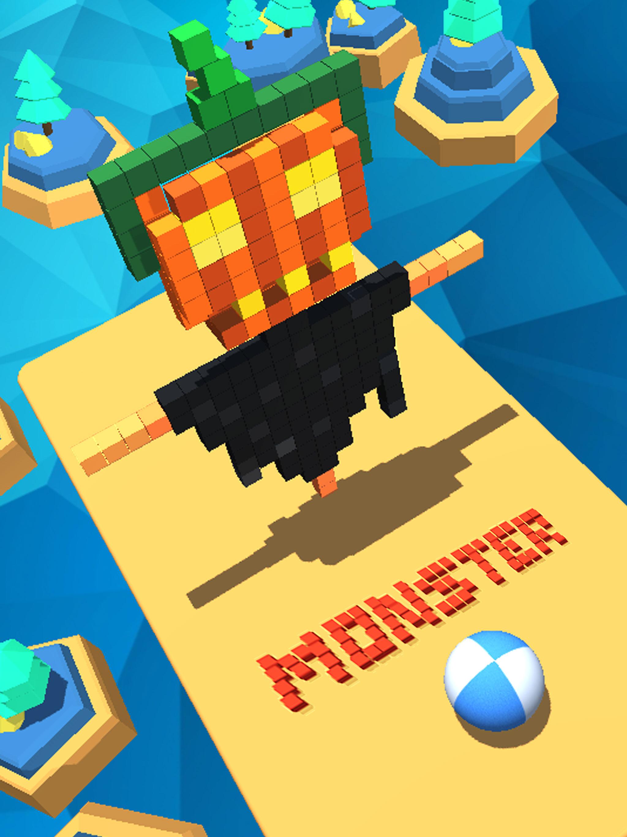 اسکرین شات 1 بازی Monster Vs Ball 3D