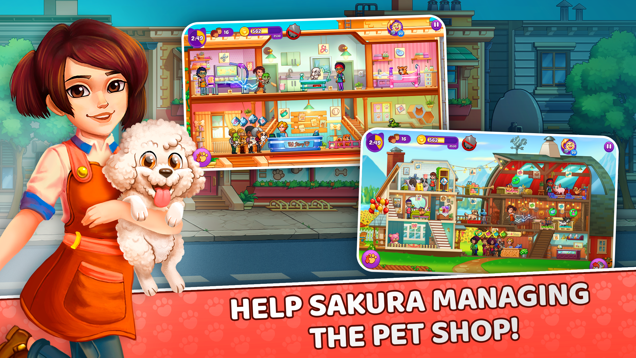 اسکرین شات 1 بازی Pet Shop Fever: Animal Hotel