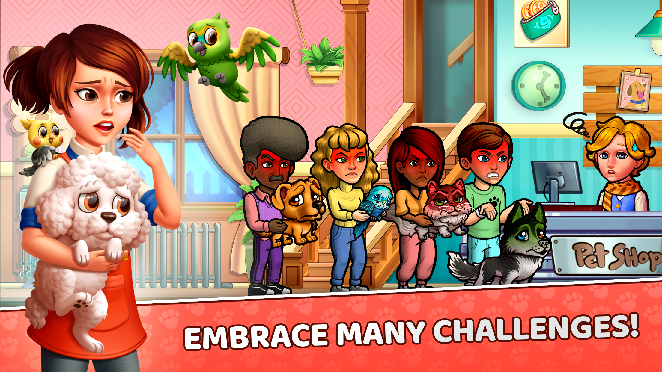 اسکرین شات 5 بازی Pet Shop Fever: Animal Hotel