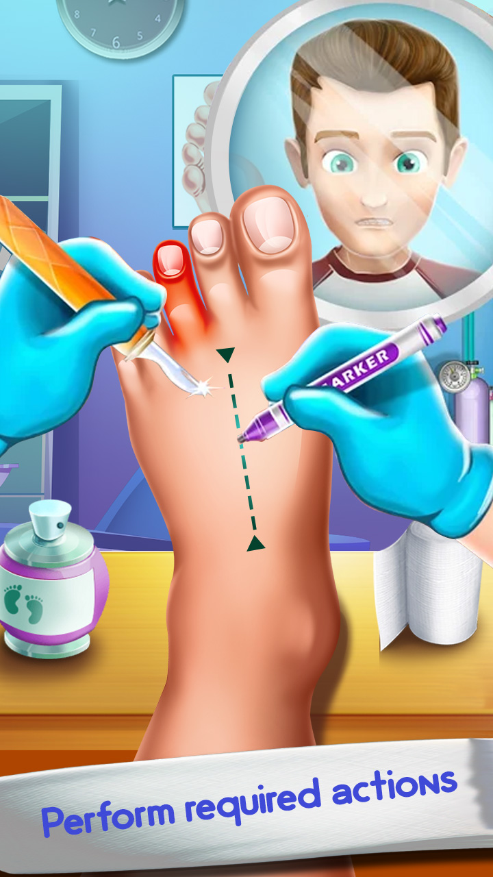 اسکرین شات 2 بازی Foot Care Offline Doctor Games