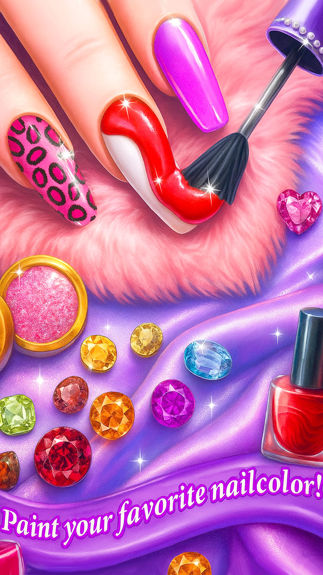 اسکرین شات 3 بازی Nail Art Salon Girls Game