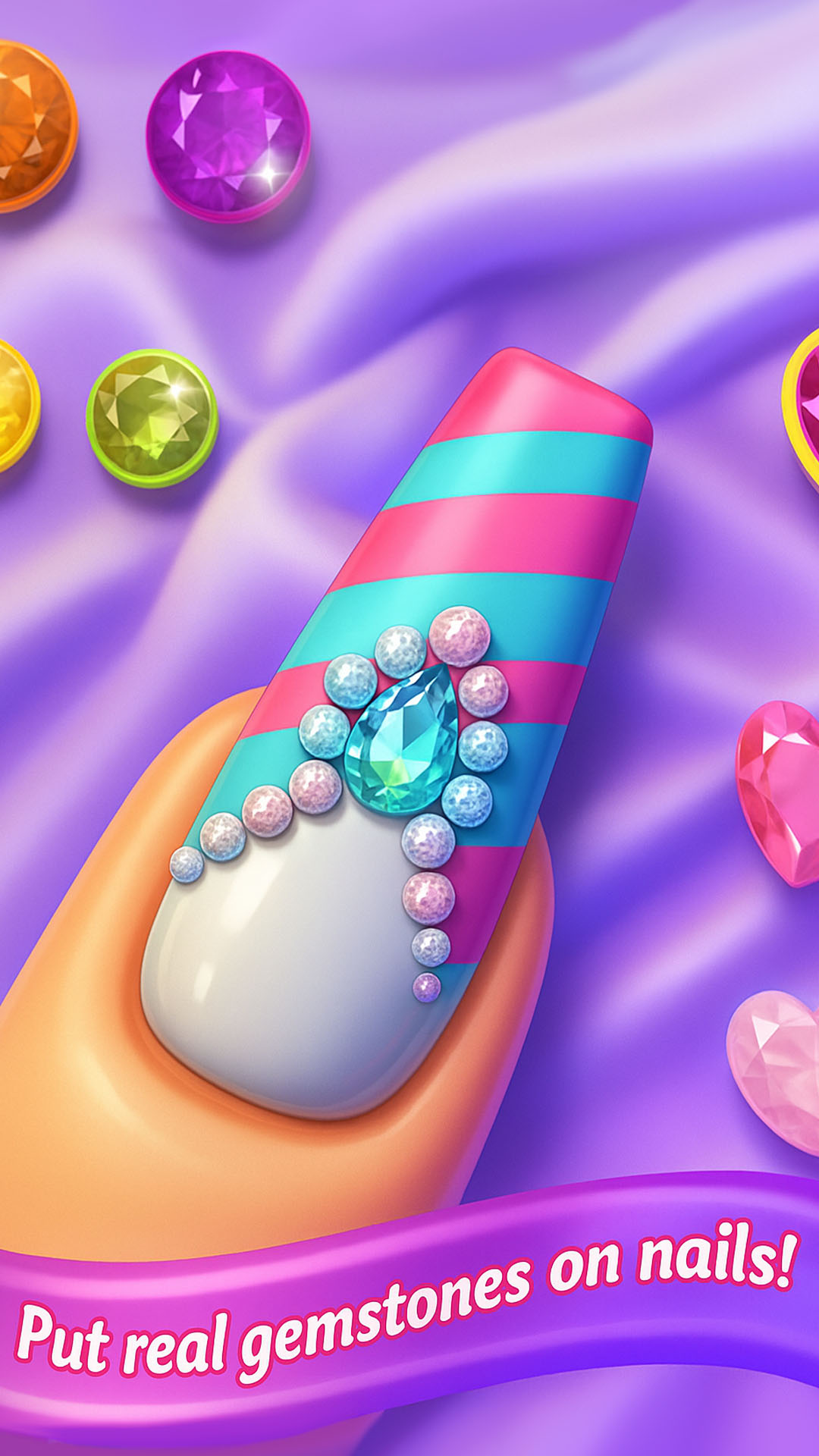 اسکرین شات 5 بازی Nail Art Salon Girls Game