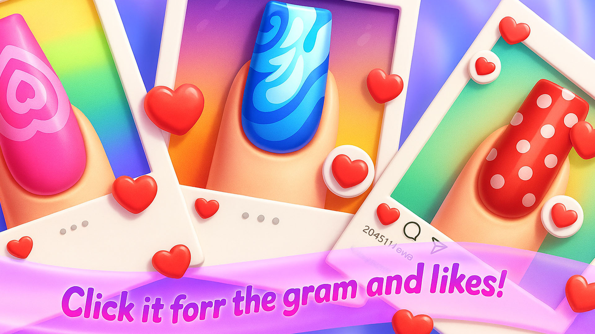 اسکرین شات 4 بازی Nail Art Salon Girls Game