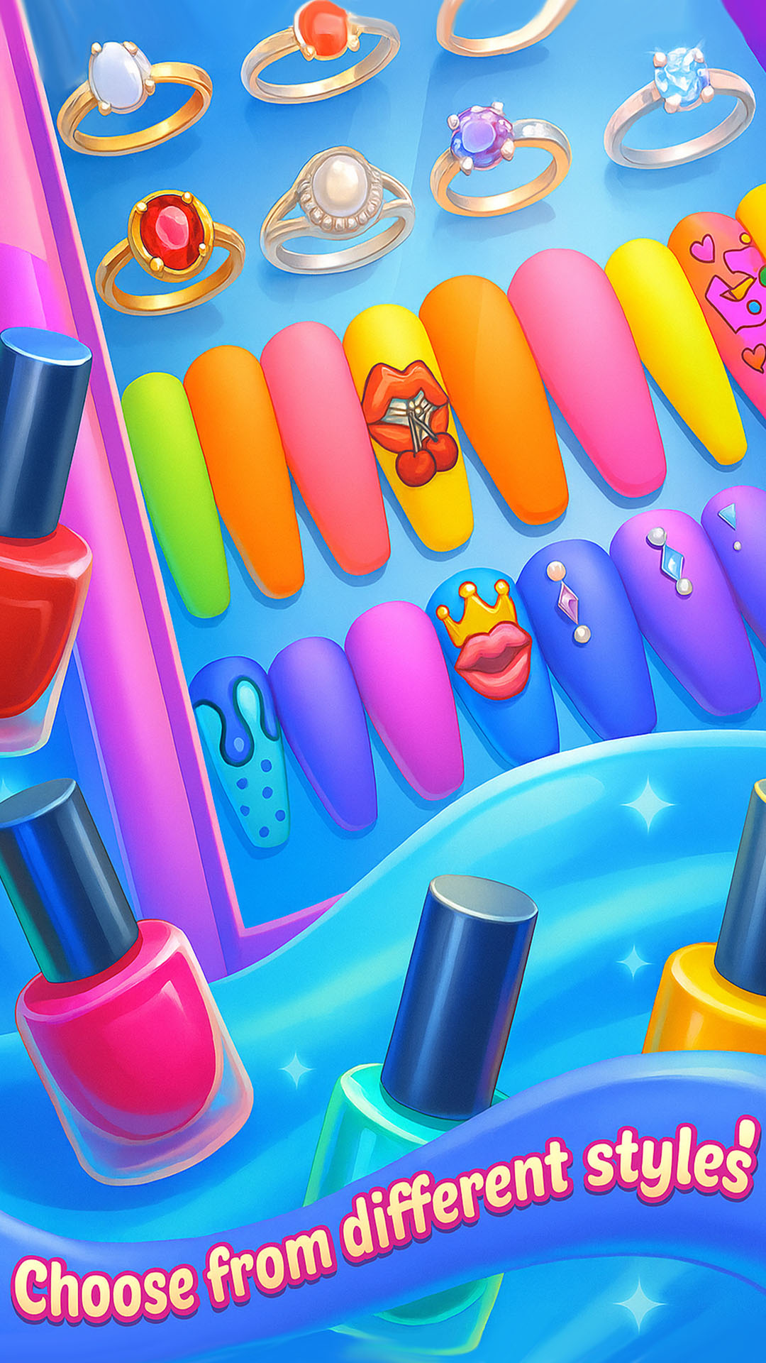 اسکرین شات 8 بازی Nail Art Salon Girls Game