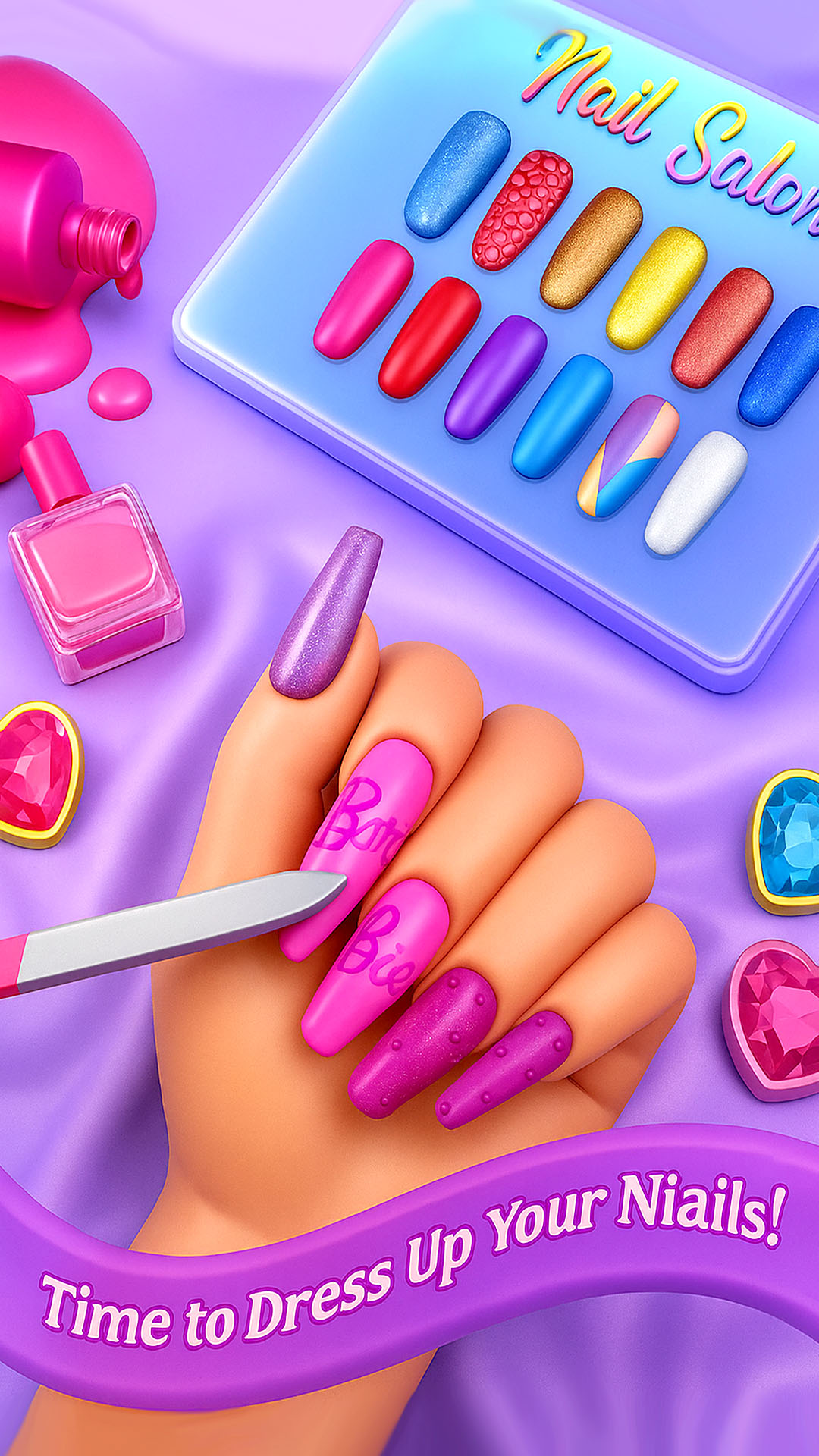 اسکرین شات 7 بازی Nail Art Salon Girls Game