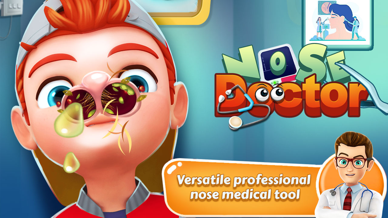 اسکرین شات 5 برنامه Nose Doctor Surgery Games
