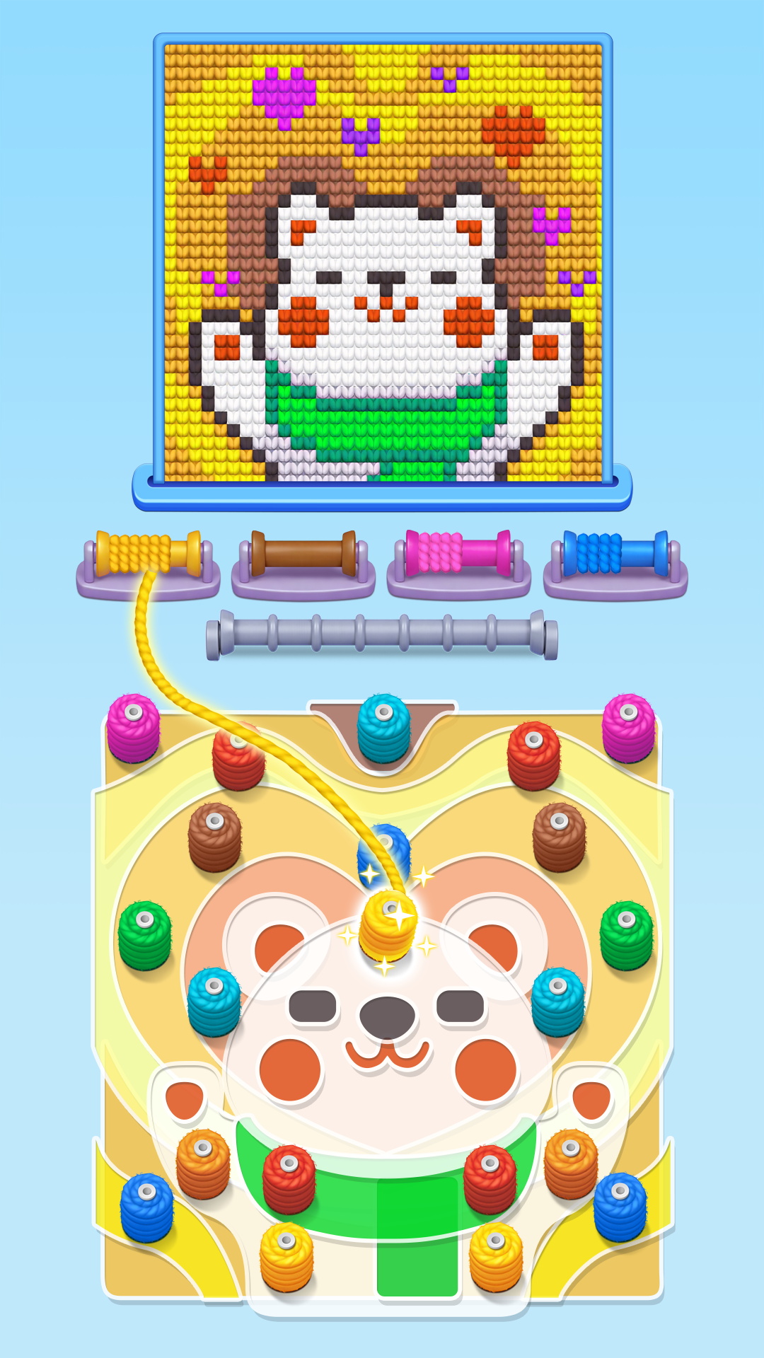 اسکرین شات 2 بازی Color Wool Screw