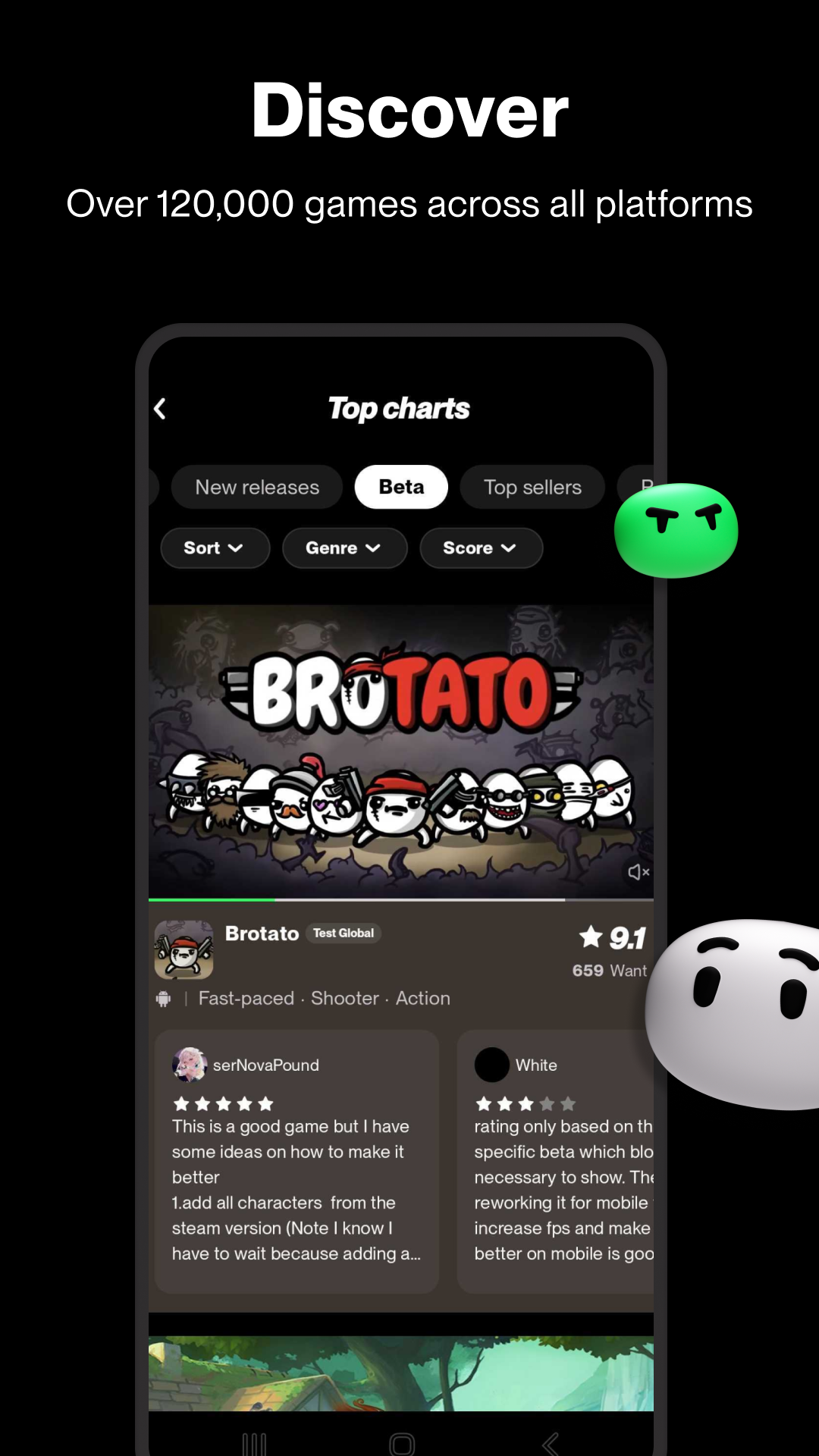 اسکرین شات 1 برنامه TapTap Lite - Discover Games